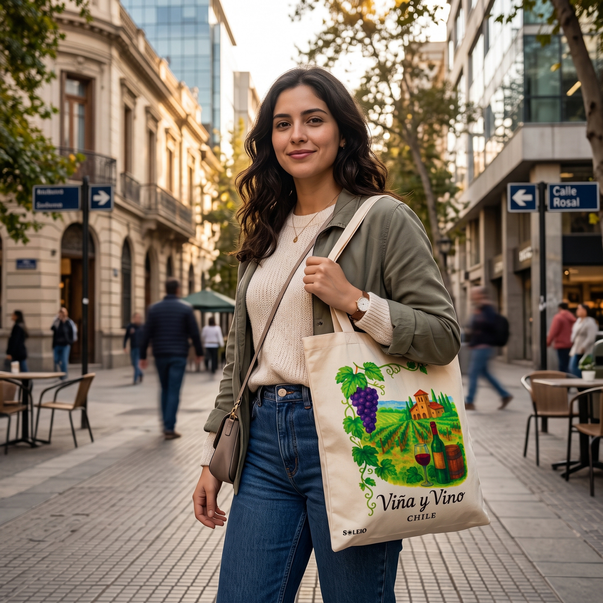 Pack 12 Tote Bag Lona Chile Viña y Vino