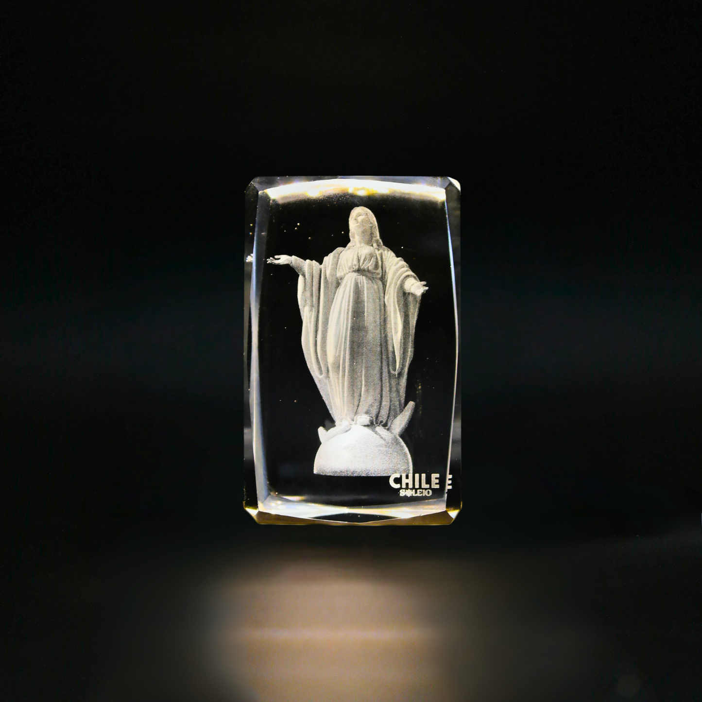 Cristal 3D Virgen Maria